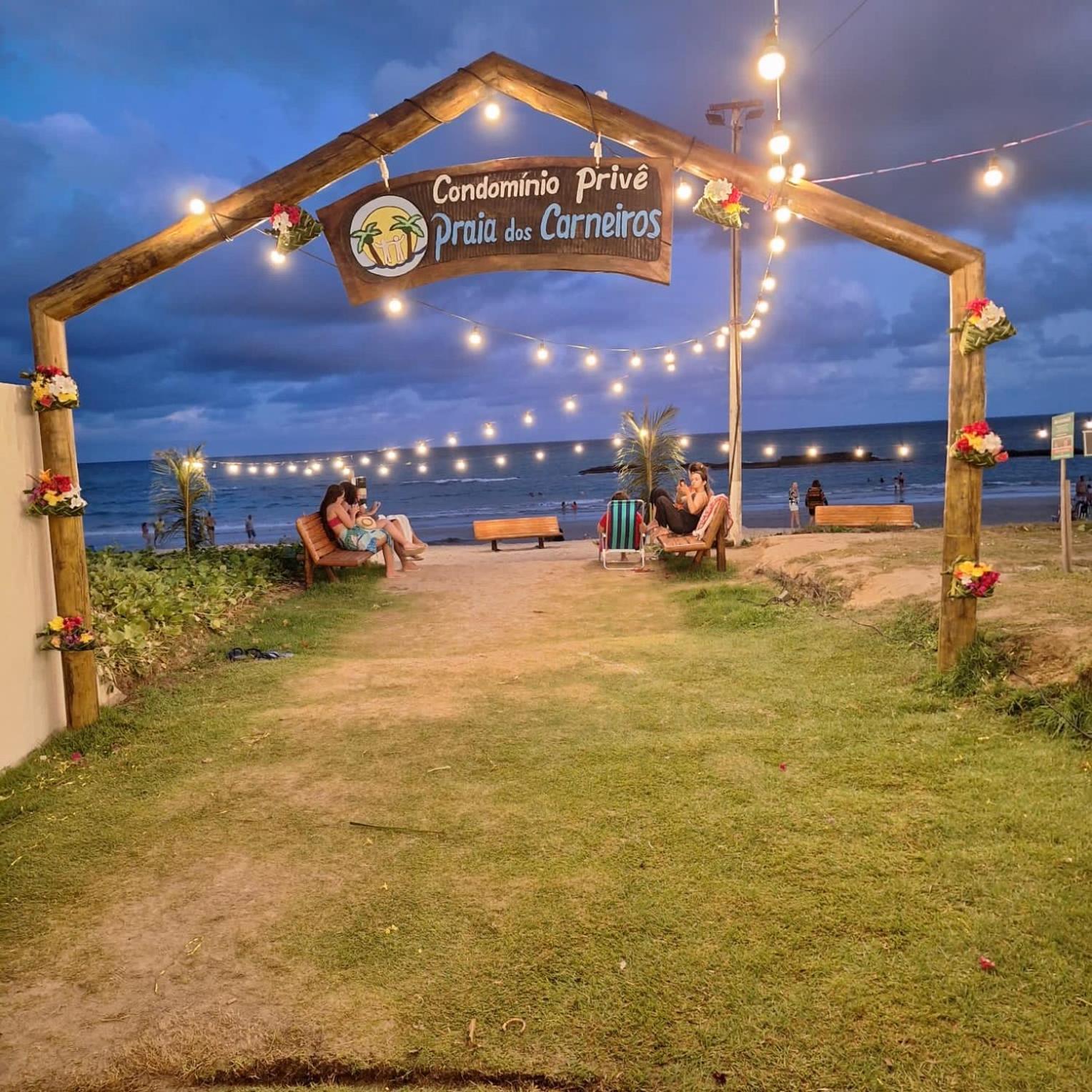 Casa Cinza Na Praia Dos Carneiros Em Condominio A Beira-Mar エクステリア 写真